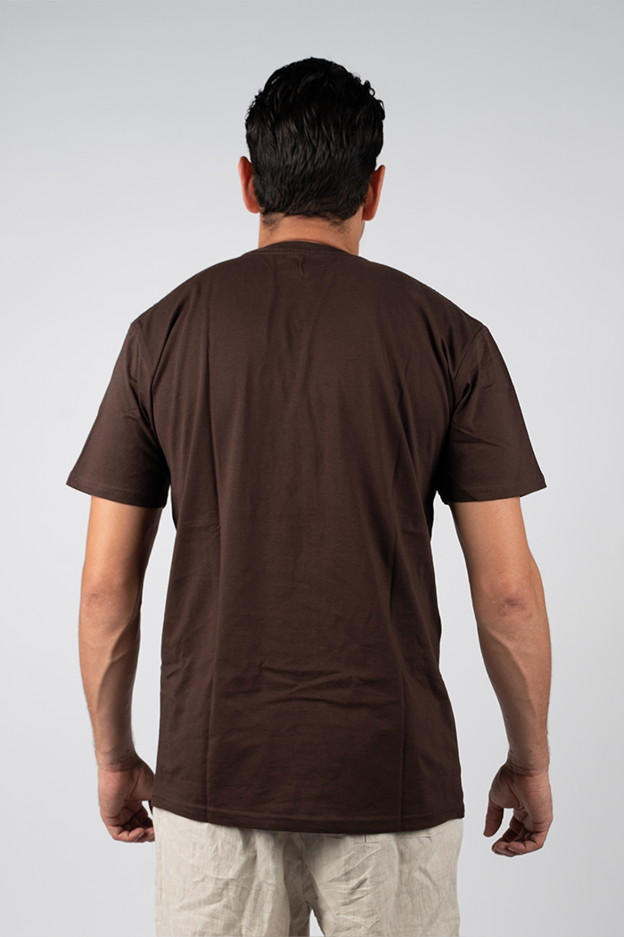 "For Our Elders" (Red & Yellow) NAIDOC WEEK 2023 Chocolate Cotton Crew Neck Unisex T-Shirt