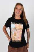 In Their Footsteps NAIDOC WEEK 2023 Black Cotton Crew Neck Women's T-Shirt