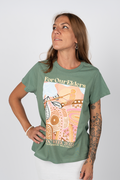 In Their Footsteps NAIDOC WEEK 2023 Sage Cotton Crew Neck Women's T-Shirt