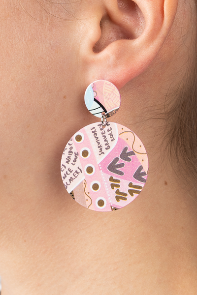 In Their Footsteps NAIDOC WEEK 2023 Circle Earrings