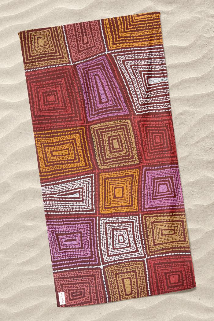 Karnta Jukurrpa Beach Bag & Towel Bundle