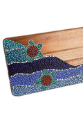 Aboriginal Art Kitchen Warehouse-Kutukulung- Turtle Acacia Wooden Serving Board-Yarn Marketplace