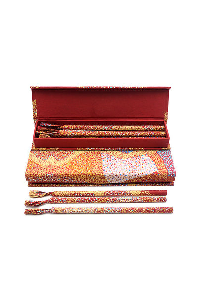 Brown Funky Pencil Box (Including 10 Pencils)