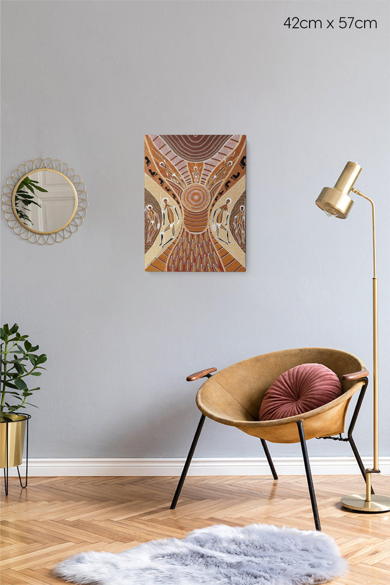 Laura Songlines Canvas Print-Homewares-Yarn Marketplace