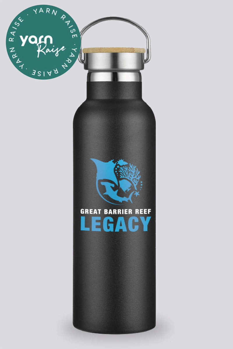 Great Barrier Reef Legacy Black Stainless Steel Water Bottle