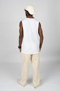 Love My Cultural Heritage White Cotton Men's Muscle Tank Top