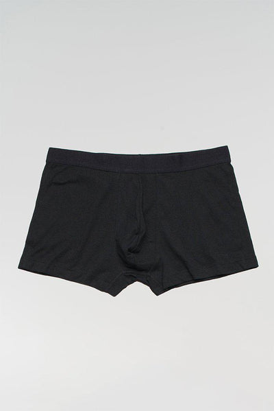 Cotton Mens Black Boxer Briefs-Trunks-Yarn Marketplace