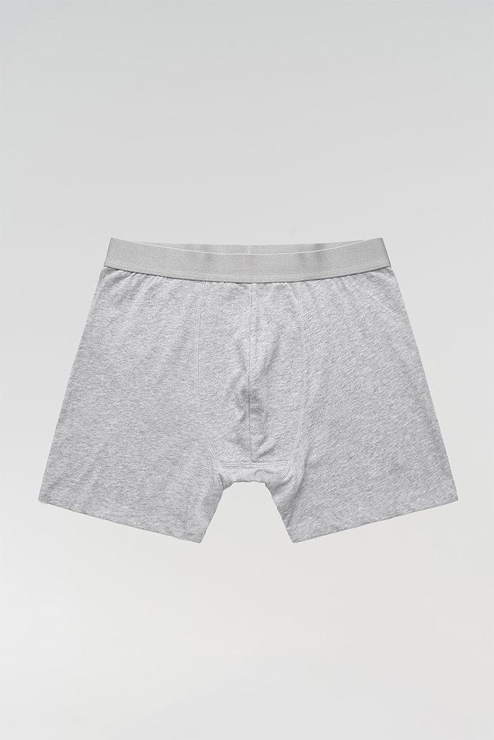 Cotton Mens Grey Marle Trunk-Trunks-Yarn Marketplace