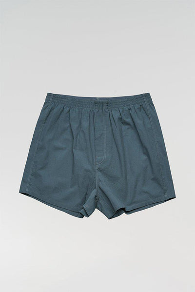 Cotton Mens Petrol Blue Boxer Shorts-Trunks-Yarn Marketplace