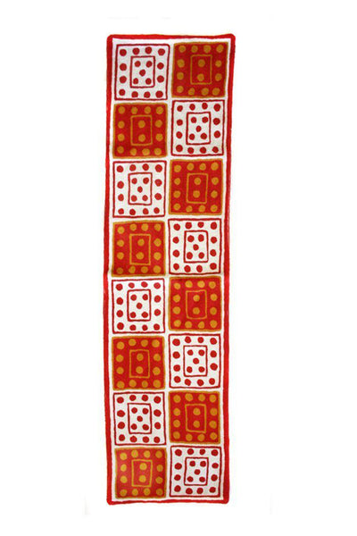 Aboriginal Art Kitchen Warehouse-Mungatopi Table Runner - Wool Chainstitch-Yarn Marketplace