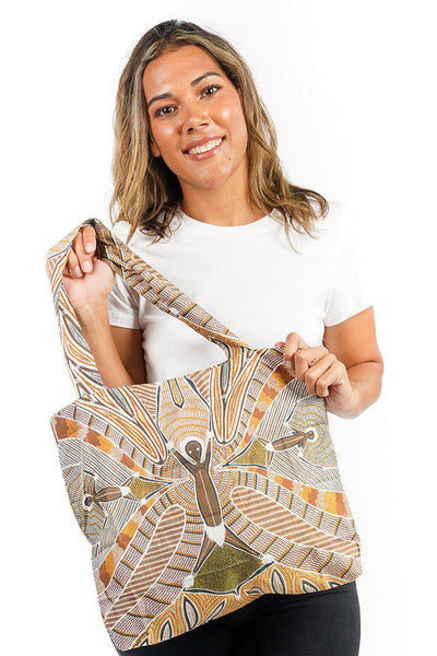 Aboriginal Art Australia-Naidoc 2015 Fold-Up Shopping Bag-Yarn Marketplace