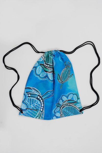 Ocean Turtles Drawstring Bag-Yarn Marketplace