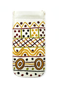 Papajua Embroidered Leather Spectacles Case