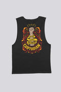 Aboriginal Art Clothing-Vintage 65,000 Years Black Men's Cotton Muscle Tank Top-Yarn Marketplace