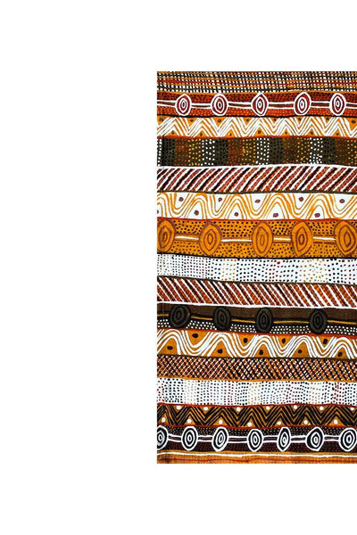 Aboriginal Art Kitchen Warehouse-Papajua Cotton Tea Towel-Yarn Marketplace