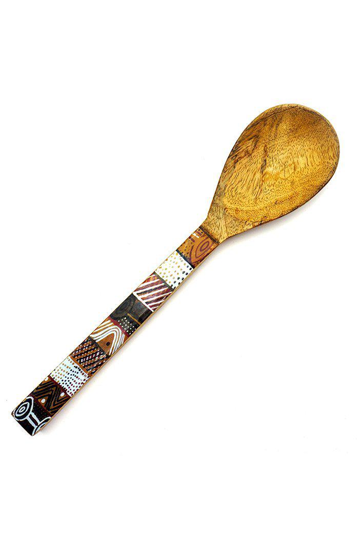 Aboriginal Art Kitchen Warehouse-Papajua Salad Serving Spoon-Yarn Marketplace