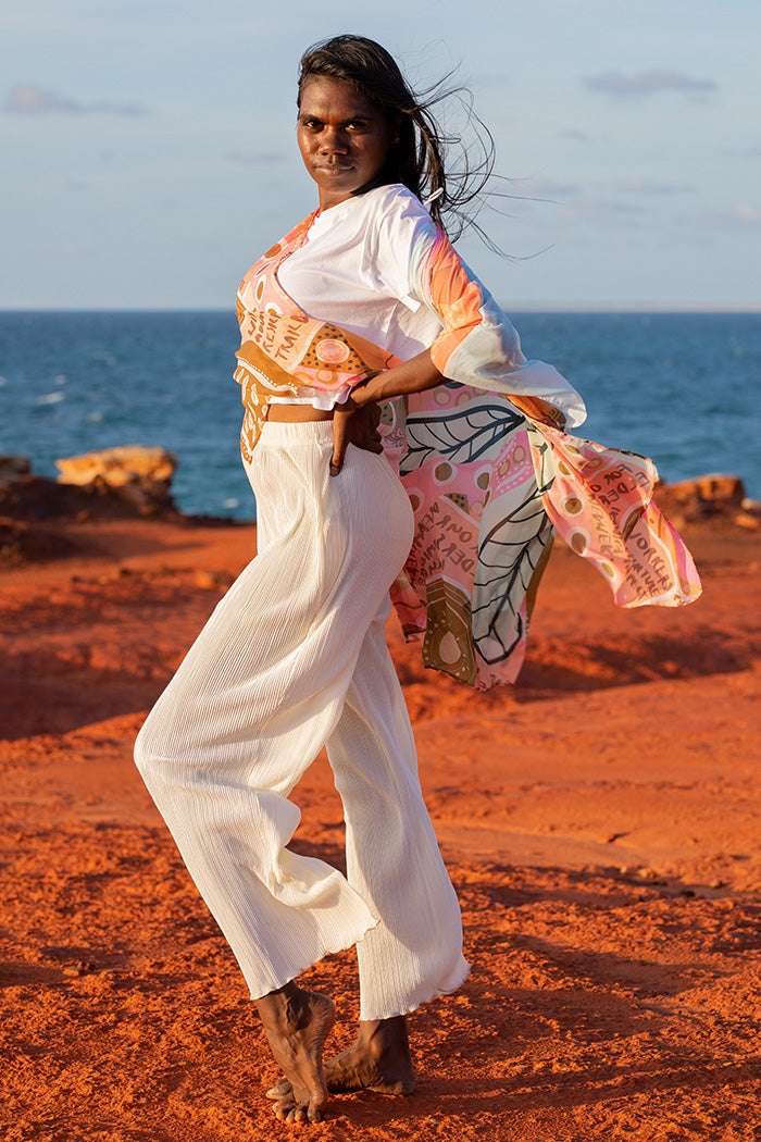 In Their Footsteps NAIDOC WEEK 2023 Chiffon Shawl