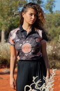 Meeting At The River Recycled UPF50+ Women's Fitted Polo Shirt