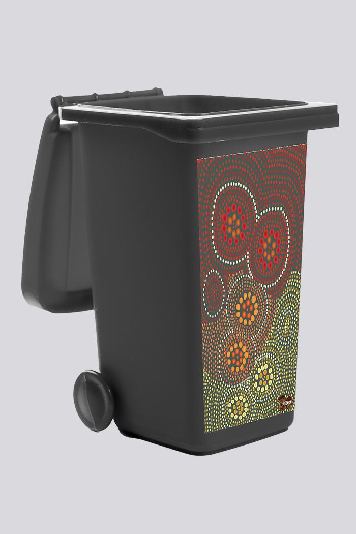 Bindigenous Red Bin Sticker (Fits 240L Bin)