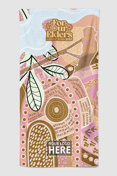 (Custom) In Their Footsteps NAIDOC WEEK 2023 Beach Towel