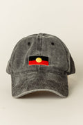 "Raise The Flag" Aboriginal Flag Acid Washed Snapback Cap