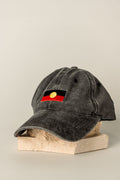 "Raise The Flag" Aboriginal Flag Acid Washed Snapback Cap