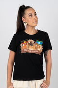 Rallying Together NAIDOC WEEK 2023 Black Cotton Crew Neck Women's T-Shirt