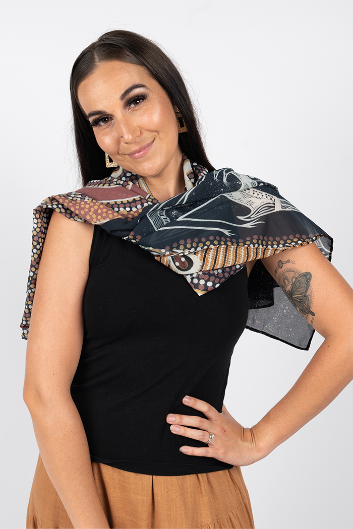 Respecting Our Elders NAIDOC WEEK 2023 Rectangle Chiffon Scarf