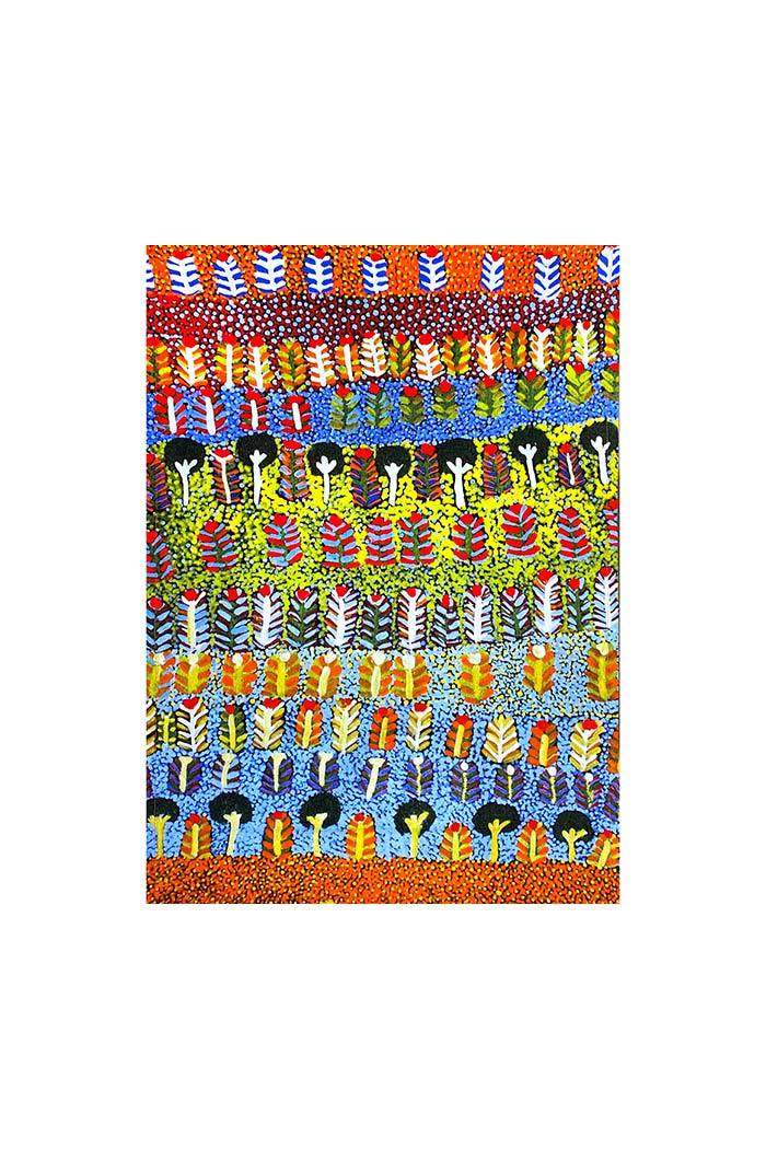 Aboriginal Art Kitchen Warehouse-Ross (Trees) Cotton Tea Towel-Yarn Marketplace