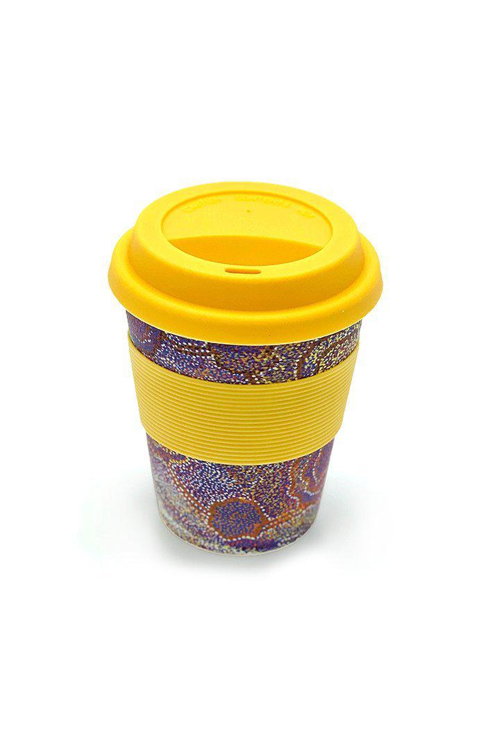 Aboriginal Art Kitchen Warehouse-Singleton Bamboo Eco Mug 227ml-Yarn Marketplace