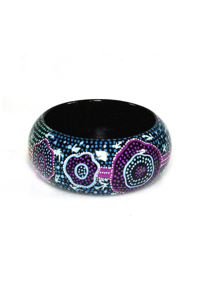 Aboriginal Art Jewellery Australia-Singleton Bangle-Yarn Marketplace