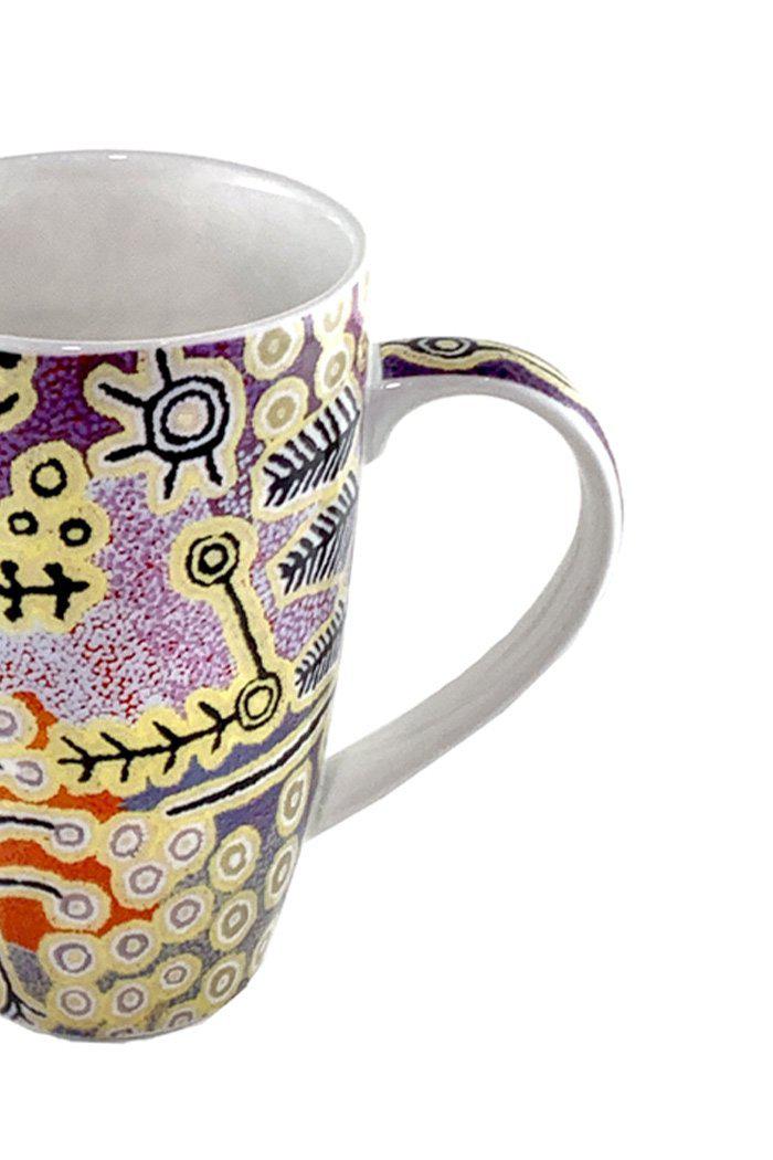 Aboriginal Art Kitchen Warehouse-Stewart Bone China Mugs 380ml/13oz-Yarn Marketplace