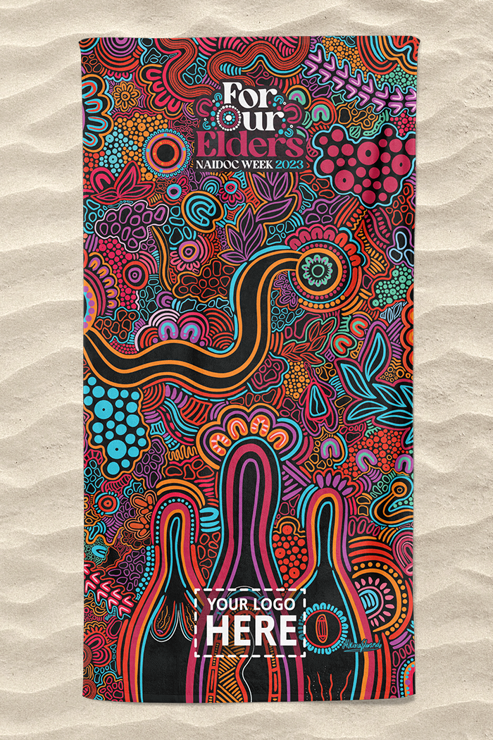 (Custom) Knowledge Holders NAIDOC WEEK 2023 Beach Towel