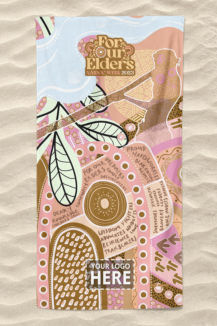 (Custom) In Their Footsteps NAIDOC WEEK 2023 Beach Towel