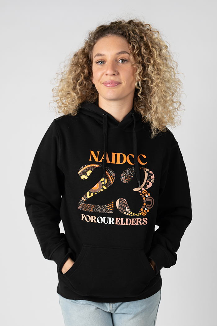 The Path They Have Laid NAIDOC WEEK 2023 Black Premium Cotton Blend Unisex Hoodie