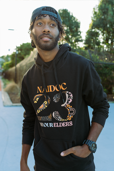 The Path They Have Laid NAIDOC WEEK 2023 Black Premium Cotton Blend Unisex Hoodie