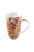 Aboriginal Art Kitchen Warehouse-Tipuamuntumirri Bone China Mugs 380ml/13oz-Yarn Marketplace