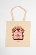 Sacred Land Long Handle Natural Cotton Tote Bag