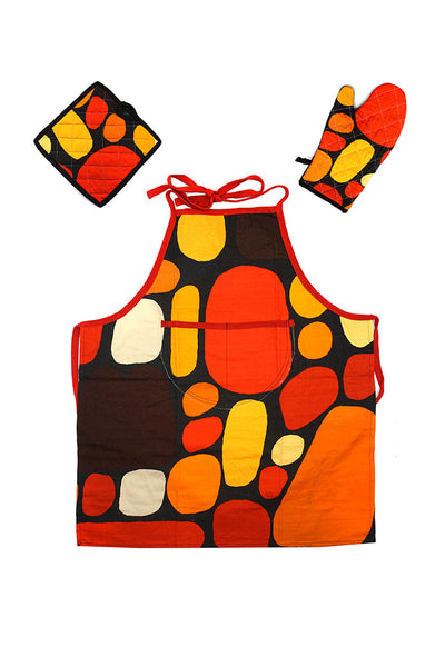 Zimran Cotton Apron, Mat and Mitt Kit