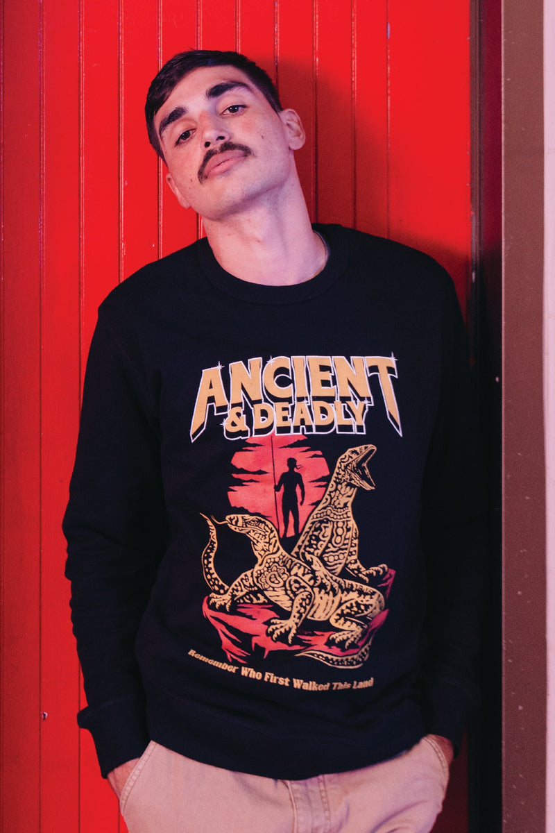 Ancient & Deadly Black Premium Cotton Crew Neck Unisex Sweater