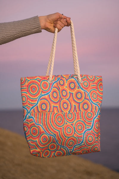 Nguru Yurntuma-wana Rope Handle Beach Bag