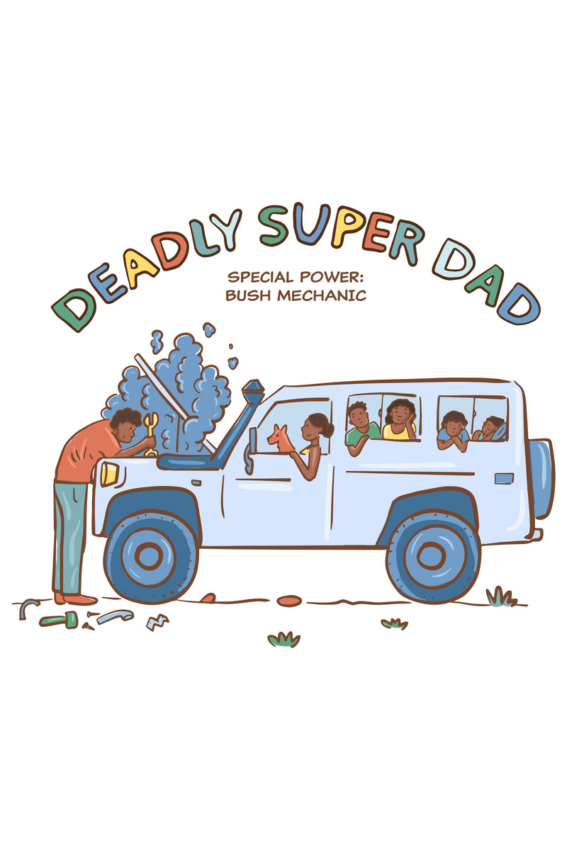 Deadly Super Dad "Bush Mechanic" Ceramic Coffee Mug