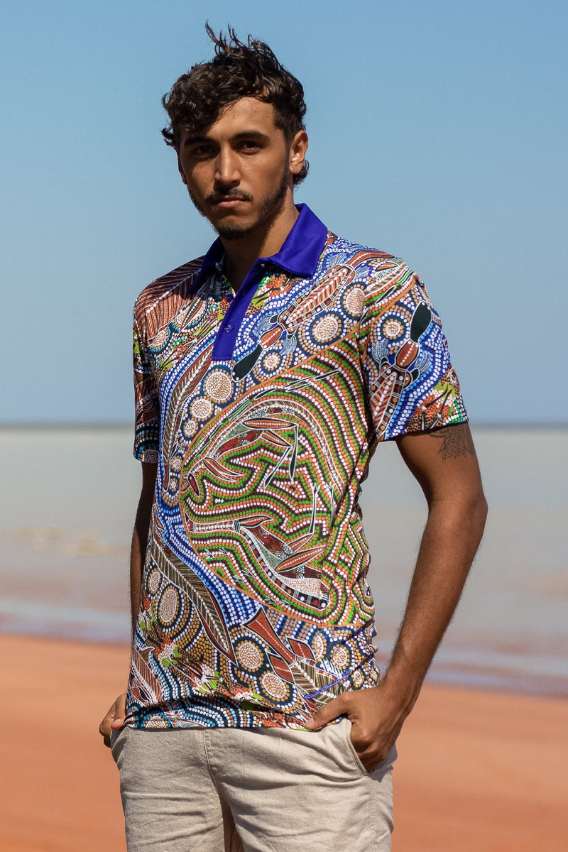 Healing Land, Rivers, Sea and Ocean Unisex Polo Shirt