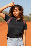 Heal Our Nura Contrast Women’s Fitted Polo Shirt