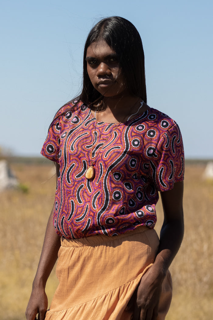 Lappi Lappi Jukurrpa Women's Fashion Top