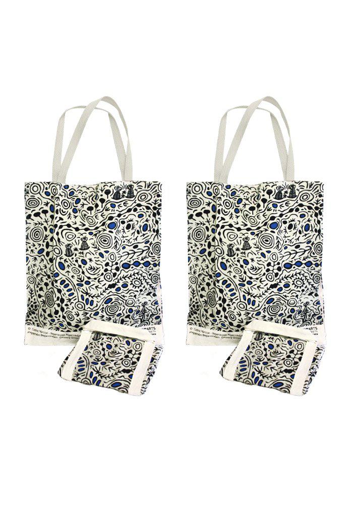 Aboriginal Art Australia-Varcoe Cotton Shopping Bag Bundle-Yarn Marketplace