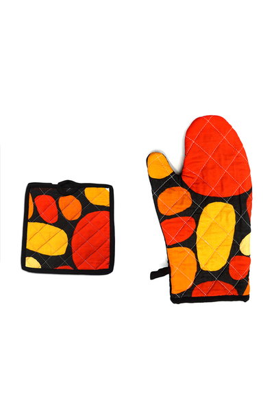 Zimran Cotton Oven Mat and Mitt