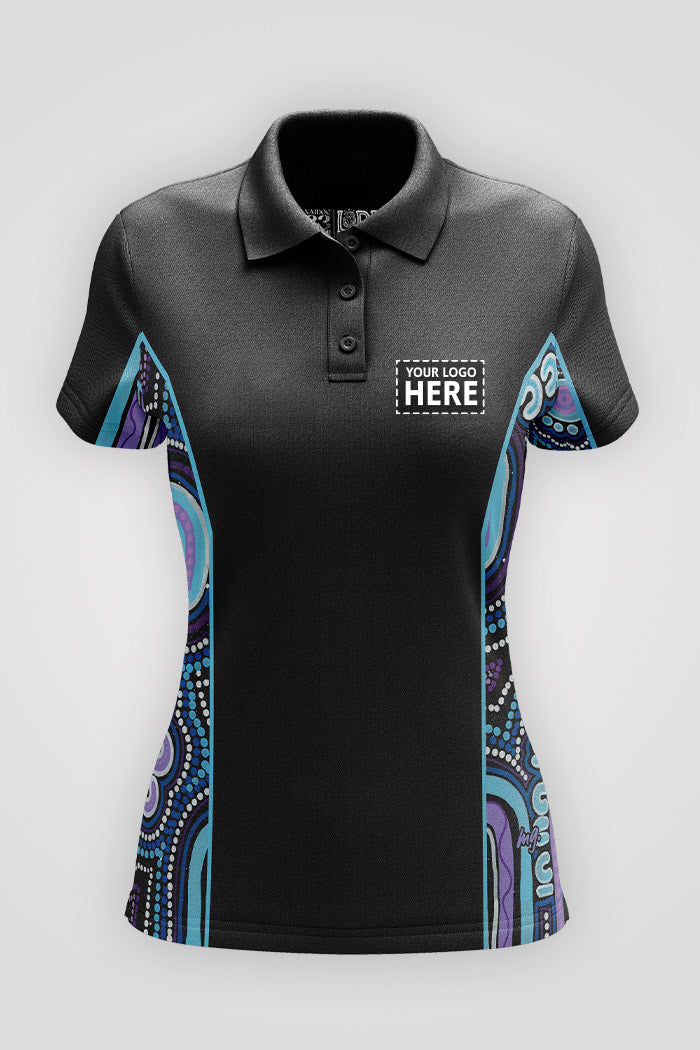 (Custom) Koorrookee 'Grandmother' NAIDOC WEEK 2023 UPF50+ Bamboo (Simpson) Women's Fitted Polo Shirt