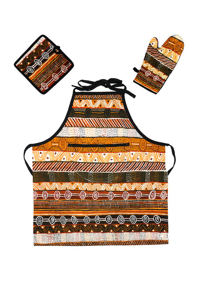 Papajua Cotton Apron, Mat and Mitt Kit