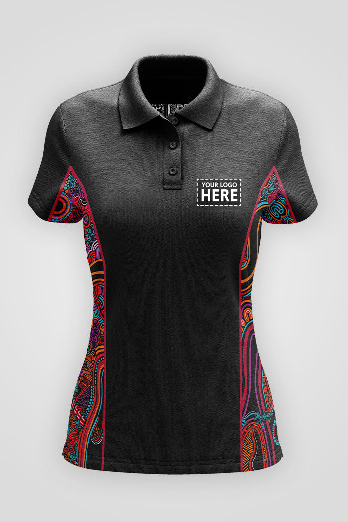 (Custom) Knowledge Holders NAIDOC WEEK 2023 UPF50+ Bamboo (Simpson) Women's Fitted Polo Shirt